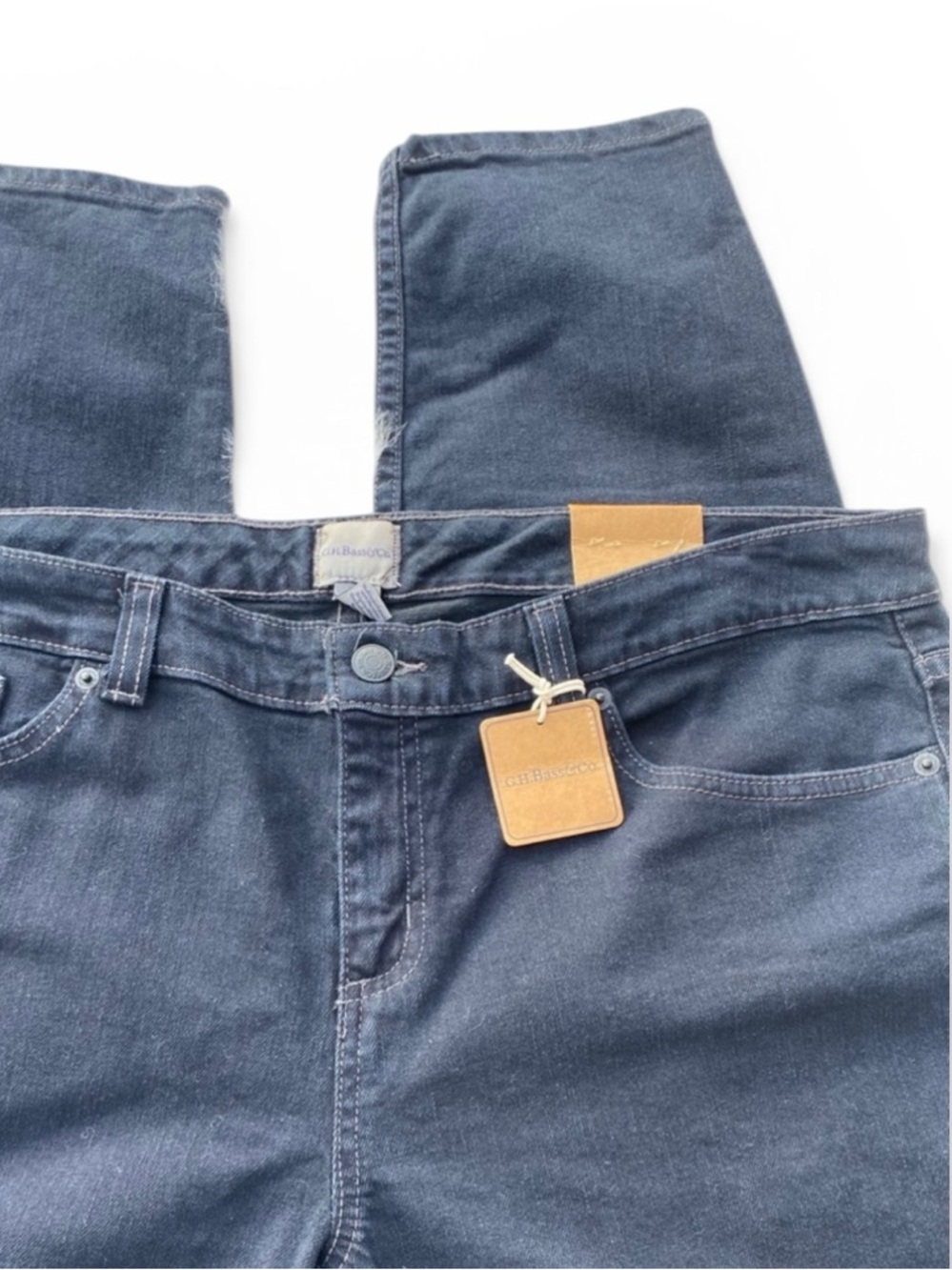 NWT Plus Size BASS Off Black Slim Fit Ankle Jeans